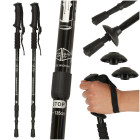 Trekkingo lazdos Nordic Walking, juodos spalvos, 2 vnt.