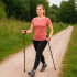Trekkingo lazdos Nordic Walking, juodos spalvos, 2 vnt.