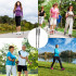 Trekkingo lazdos Nordic Walking, juodos spalvos, 2 vnt.