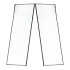 LUARO magnetinis tinklelis durims tvirtas stiprus magnetas 110x220cm