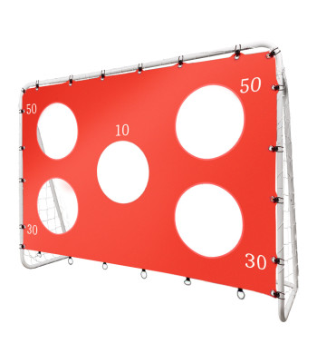 Vaikų futbolo treniruočių vartai 2in1 + tikslumo kilimėlis 215 x 153 x 76 cm