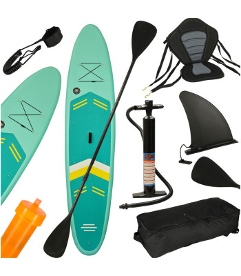 Pripučiama SUP lenta plaukiojimui su sėdynėmis ir priedais