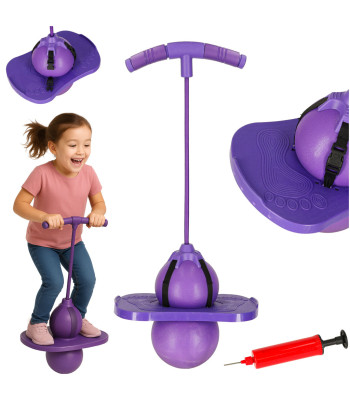 Vaikiškas pogo balansinis šokinėjimo žaislas violetinis