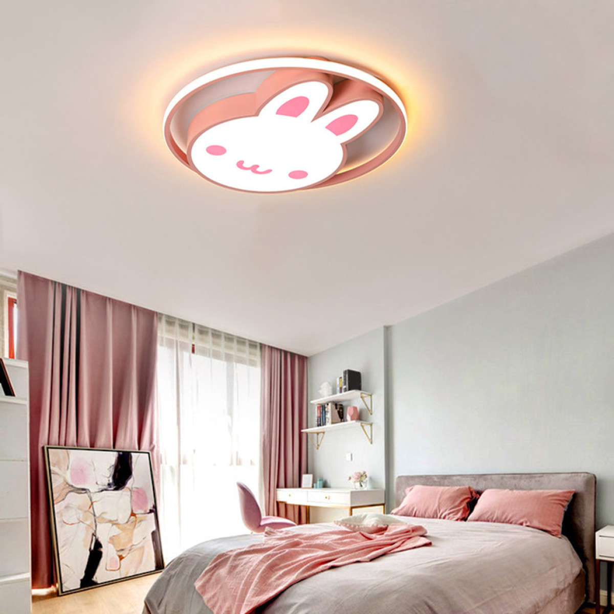 LED lubų lempa su kiškučiu