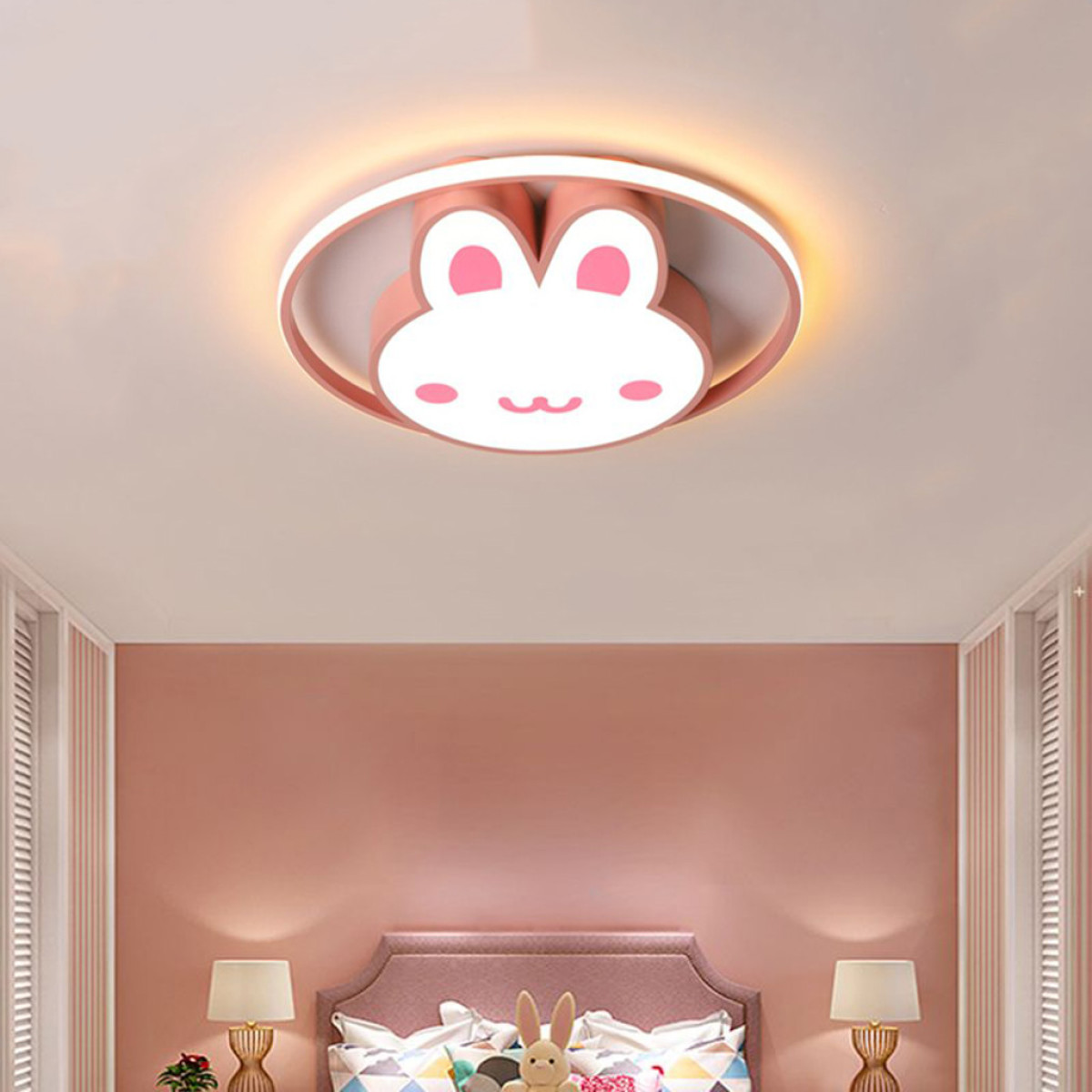 LED lubų lempa su kiškučiu