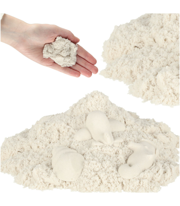 Vaikiškas magiškas smėlis 1 kg maišelyje, baltas