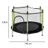 Trampolina namams ir sodui vaikams su tinklu ir kamuoliukais 140 cm, žalia