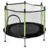 Trampolina namams ir sodui vaikams su tinklu ir kamuoliukais 140 cm, žalia