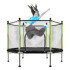 Trampolina namams ir sodui vaikams su tinklu ir kamuoliukais 140 cm, žalia