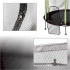Trampolina namams ir sodui vaikams su tinklu ir kamuoliukais 140 cm, žalia