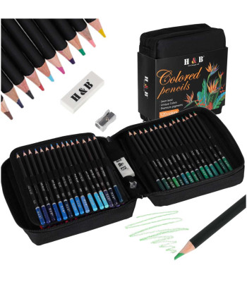 Spalvoti pieštukai etui komplekte, 120 vienetų