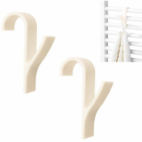 Kremas radiatorinis kabliukas vonios kambariui