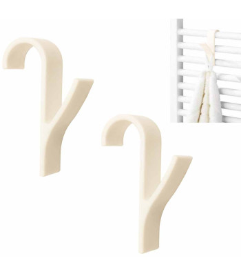 Kremas radiatorinis kabliukas vonios kambariui