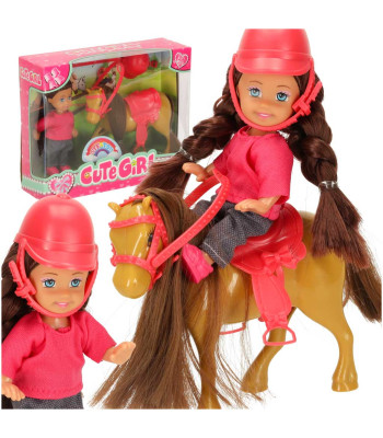 Lėlė su poniu - 5 dalių rinkinys