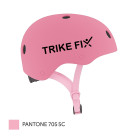 Vaikiškas dviratininko šalmas Trike Fix su LED, reguliuojamas, rožinis, S, 48–54 cm