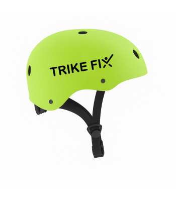 Trike Fix vaikiškas dviratininko šalmas reguliuojamas LED S 48-54cm ryškiai žalias