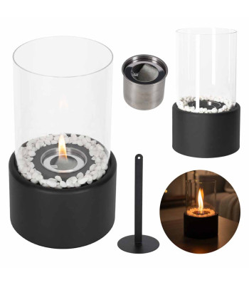 Biokuras laisvai stovintis stalinis biokaminas