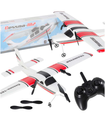 Zdaliniu būdu valdomas lėktuvas Cessna 182 sklandytuvas akrobatas 2,4 GHz