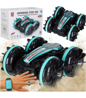 Nuotoliniu būdu valdomas amfibijos automobilis