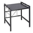 Reguliuojama virtuvės lentyna virš mikrobangų krosnelės