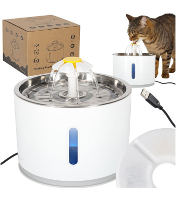 Automatinė vandens fontanas šunims ir katėms 2,4 l