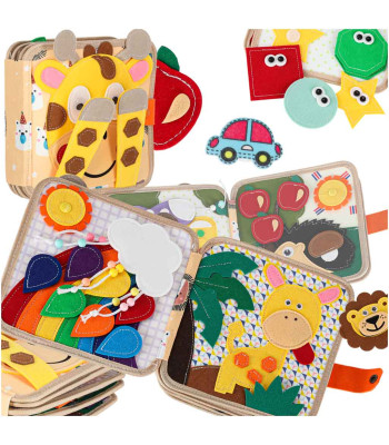 Jautri ir edukacinė veltinio knygelė vaikams