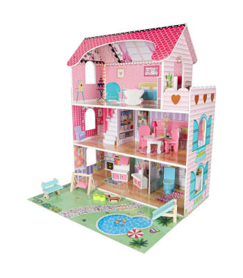 Lėlių namelis Lulilo Gardeno su LED apšvietimu