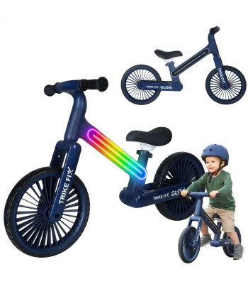 Triratukas bėgimo dviratis Trike Fix Glow LED mėlynas