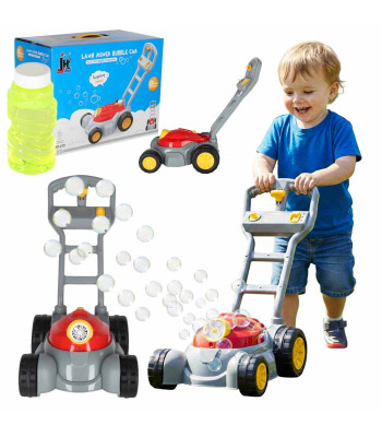 Žaislinė vejapjovė su muilo burbulais