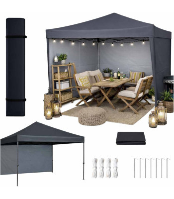 Sodo pavėsinė LUARO 3x3 m juoda