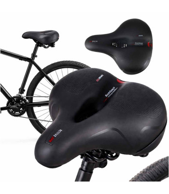 Dviračio balnelis su elastinės putos paminkštinimu ir atšvaitu