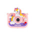 Vaikų skaitmeninis fotoaparatas su vienaragio laikikliu