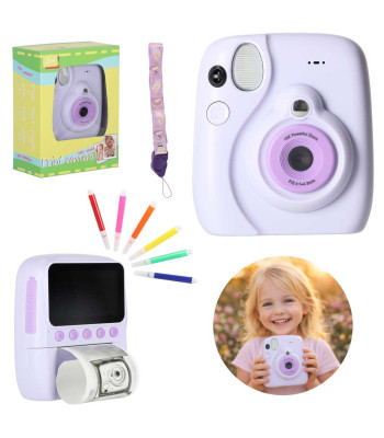 Skaitmeninis momentinis fotoaparatas su spausdintuvu, kamera ir žaidimais