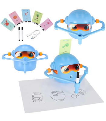 Interaktyvus edukacinis robotas piešimui - mėlynas