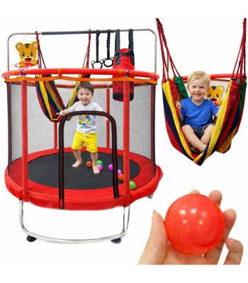 Vaikų Sodo Batutas su Krepšinio Tinkleliu ir Priedais