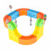 magnetinių kaladėlių lenktynių trasa su traukinuku, 65 elementai