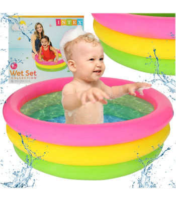 BESTWAY 57107 Vaikiškas vaivorykštinis sodo baseinas