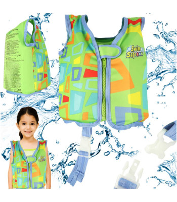 AQUASTAR Vaikų plaukimo liemenė žalia