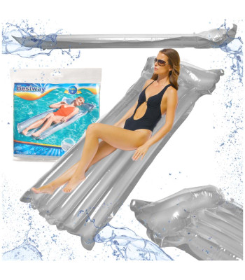 BESTWAY 44013 Pripučiamas plaukimo čiužinys pilkos spalvos
