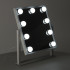 Kosmetinis LED makiažo veidrodis su 9 lemputėmis, USB 25 x 30 cm