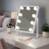 Kosmetinis LED makiažo veidrodis su 9 lemputėmis, USB 25 x 30 cm