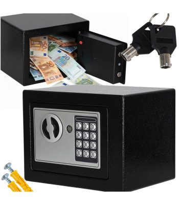 Elektroninis namų seifas su kodine spyna ir kodavimo funkcija