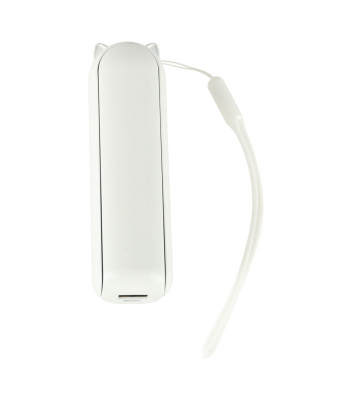 Sulankstomas nešiojamasis mini USB ventiliatorius su powerbanko funkcija, baltas