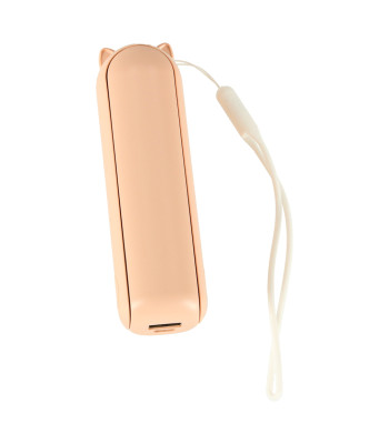 Mini rankinis sulankstomas USB ventiliatorius, rožinis