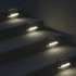 Lauko sodo laiptų saulės energija įkraunamos LED lempos su prieblandos jutikliu, 8 vnt.