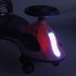 Gravitacinis paspirtukas su LED ratukais ir stūmimo rankena, violetinis, maks. 100 kg, Swing FIX S2