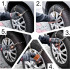 Sniego grandinės, neslystančios padangų grandinės automobiliui, 8 vnt., 16,5–26,5 cm