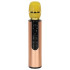 Belaidis karaoke mikrofonas su Bluetooth, auksinis, K3, 25 cm x 5 cm