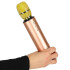 Belaidis karaoke mikrofonas su Bluetooth, auksinis, K3, 25 cm x 5 cm