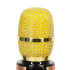 Belaidis karaoke mikrofonas su Bluetooth, auksinis, K3, 25 cm x 5 cm